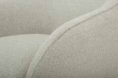 Cia Chair in Vista Linen fabric detail view - accent chair by What&