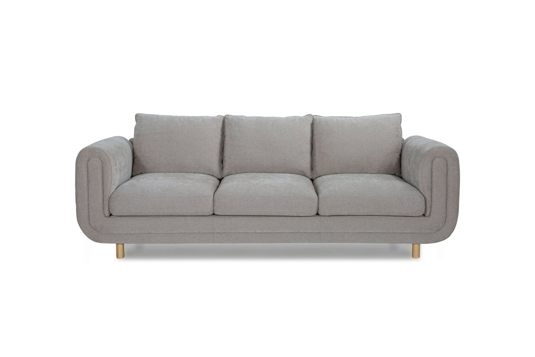 Fairhaven 3-Seater Sofa in Dine Latte greige — front view — What&