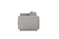 Fairhaven 3-Seater Sofa in Dine Latte greige — side view — What&