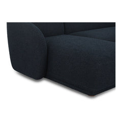 Finn LHF Chaise Sectional in Olana Black fabric - fabric and cushion detail - mid-century modern sectional - Whats New Furniture Portland OR