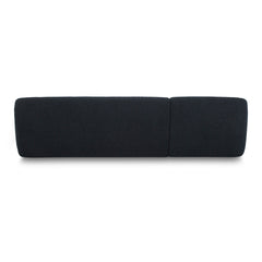 Finn LHF Chaise Sectional in Olana Black fabric - back view - mid-century modern sectional - Whats New Furniture Portland OR