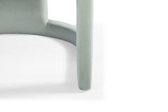 Knowles Accent Chair in moss green — fabric and detail closeup — What&