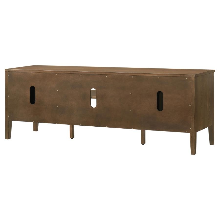 Thori 63-inch 2-door TV Stand Media Console Dark Brown Price - What&