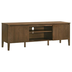 Thori 63-inch 2-door TV Stand Media Console Dark Brown Price - What&