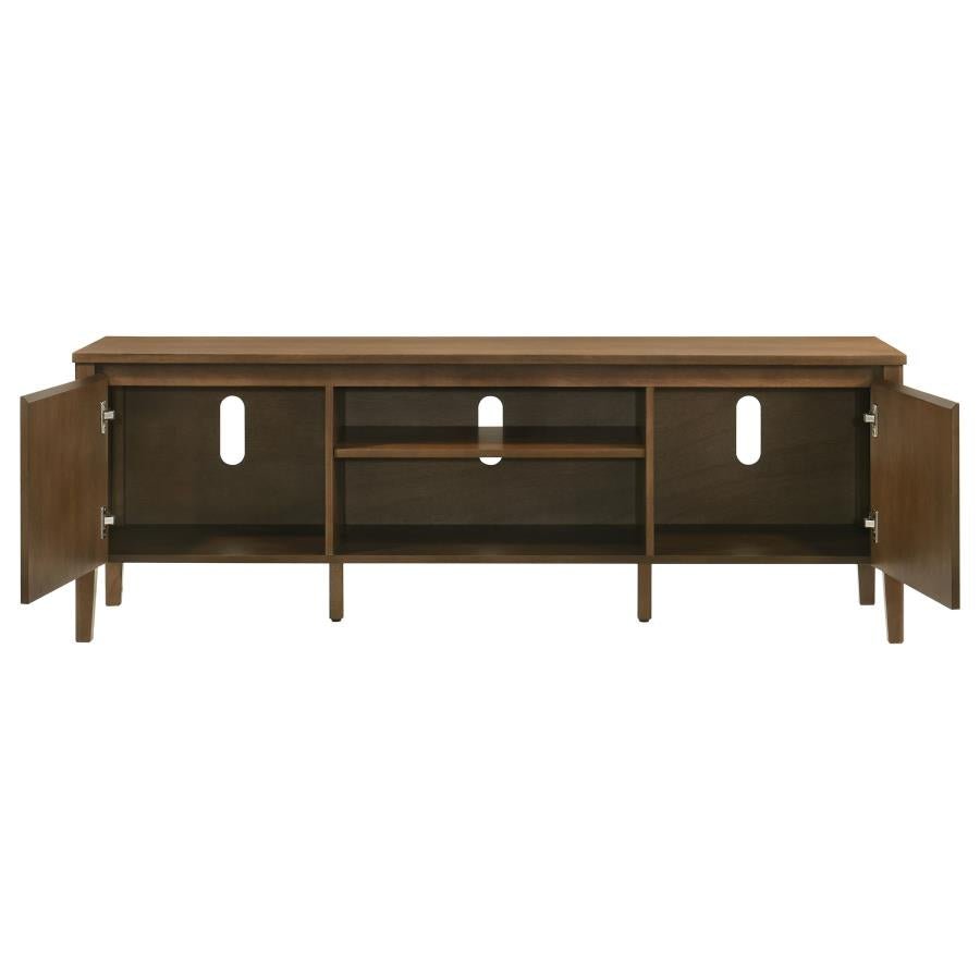 Thori 63-inch 2-door TV Stand Media Console Dark Brown Price - What&