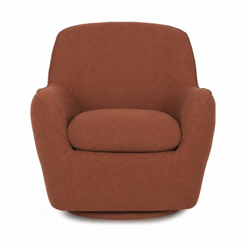 Tillamook Swivel Accent Chair in Cute Burnt Umber - studio - What&