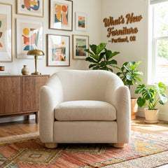 Joss Armchair - construction detail - mid-century modern chairs - Whats New Furniture Portland OR