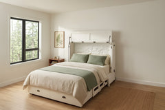 Artesian White Murphy cabinet bed in serene Portland guest bedroom - Whats New Furniture