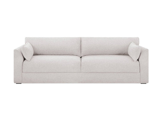 Rochester Sofa in Belfast Cream - mid-century chenille sofa private label - Whats New Furniture Portland OR