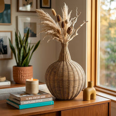 Round Wicker Vessel - Lifestyle - What&