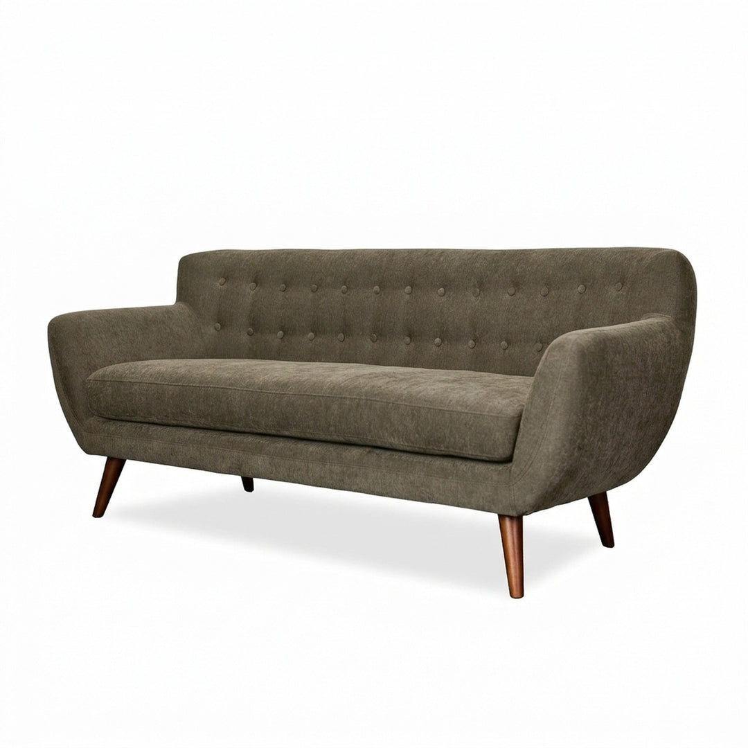 Stark Sofa - Moss Olive Green - Studio Three Quarter - What's New Furniture Portland Oregon