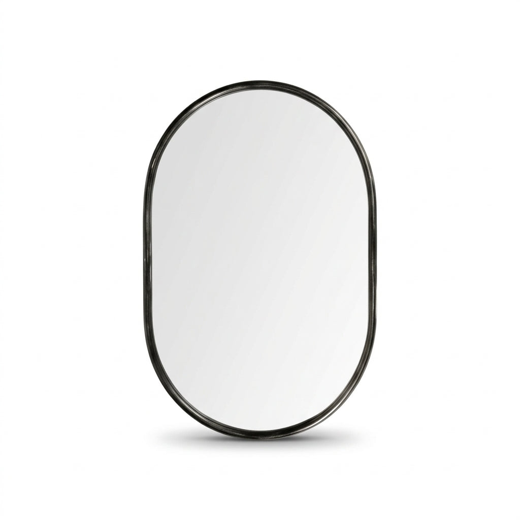 Sylvia Oval Mirror - Studio Front - What's New Furniture Portland Oregon