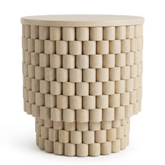 White Accent Table - consignment furniture Portland