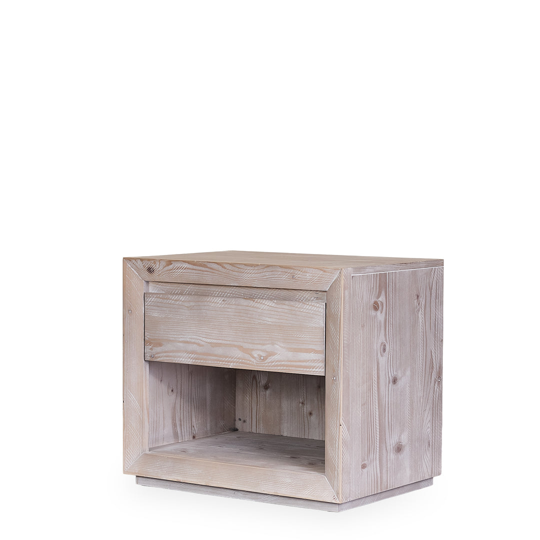 White - Washed Nightstand (set) detail view - Whats New Furniture - Portland, Oregon