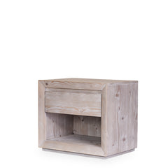 White - Washed Nightstand (set) detail view - Whats New Furniture - Portland, Oregon