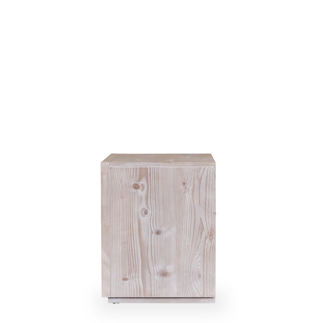 White - Washed Nightstand (set) detail view 3 - Whats New Furniture - Portland, Oregon