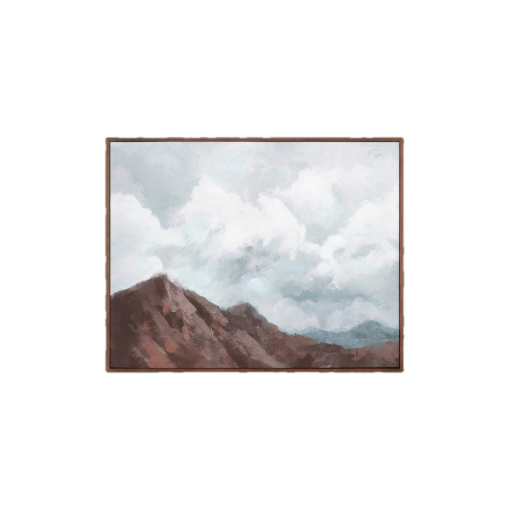 Wild Bluff Art framed mountain landscape print in walnut frame by Moe&
