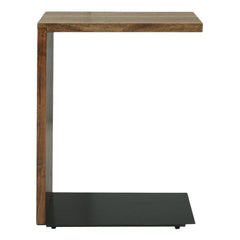 Wimshaw Accent Table in brown detail view - C-shaped accent table by Ashley - Whats New Furniture Portland OR