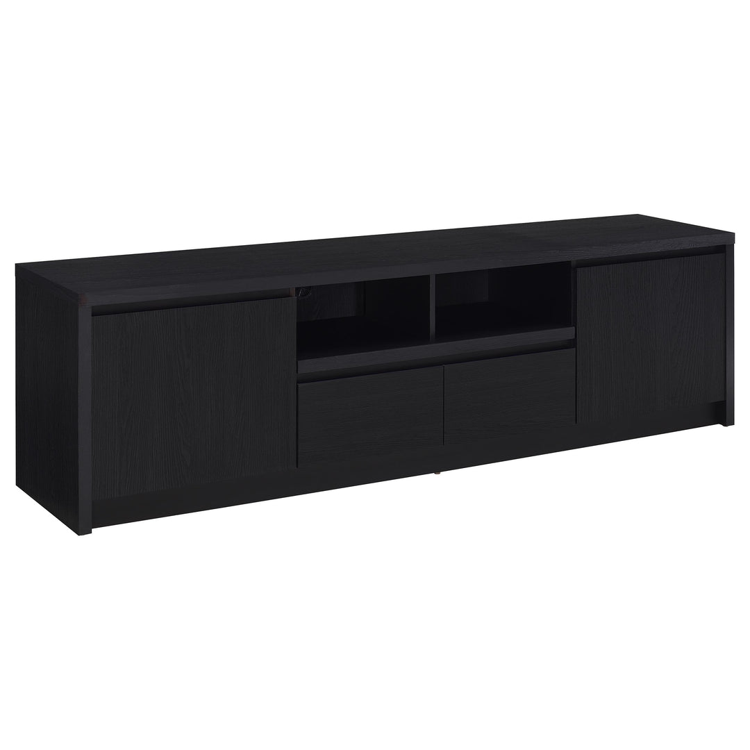 Winfield 78-inch 2-door TV Stand Media Console Black - What&