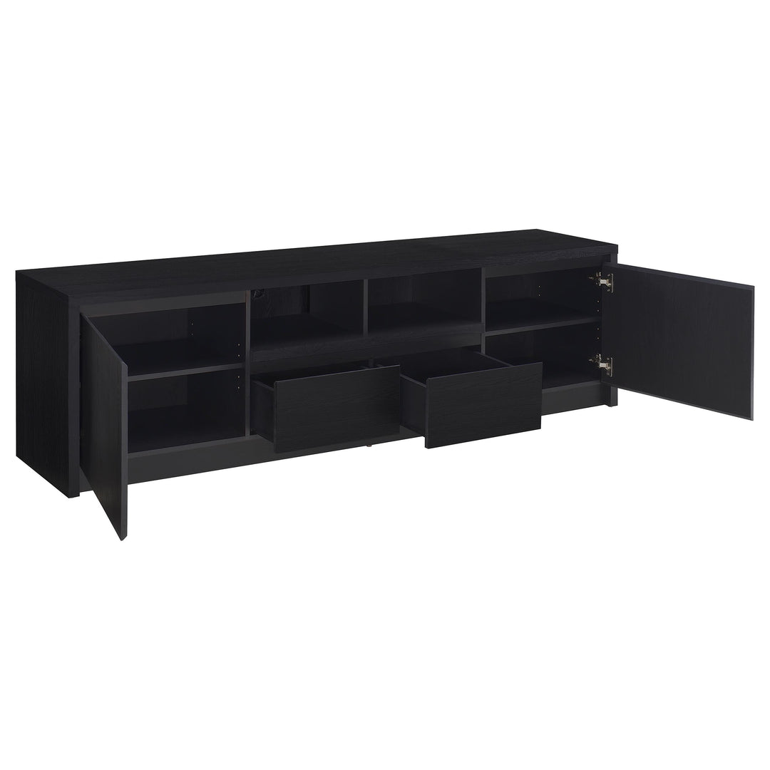 Winfield 78-inch 2-door TV Stand Media Console Black - What&
