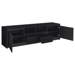 Winfield 78-inch 2-door TV Stand Media Console Black - What&