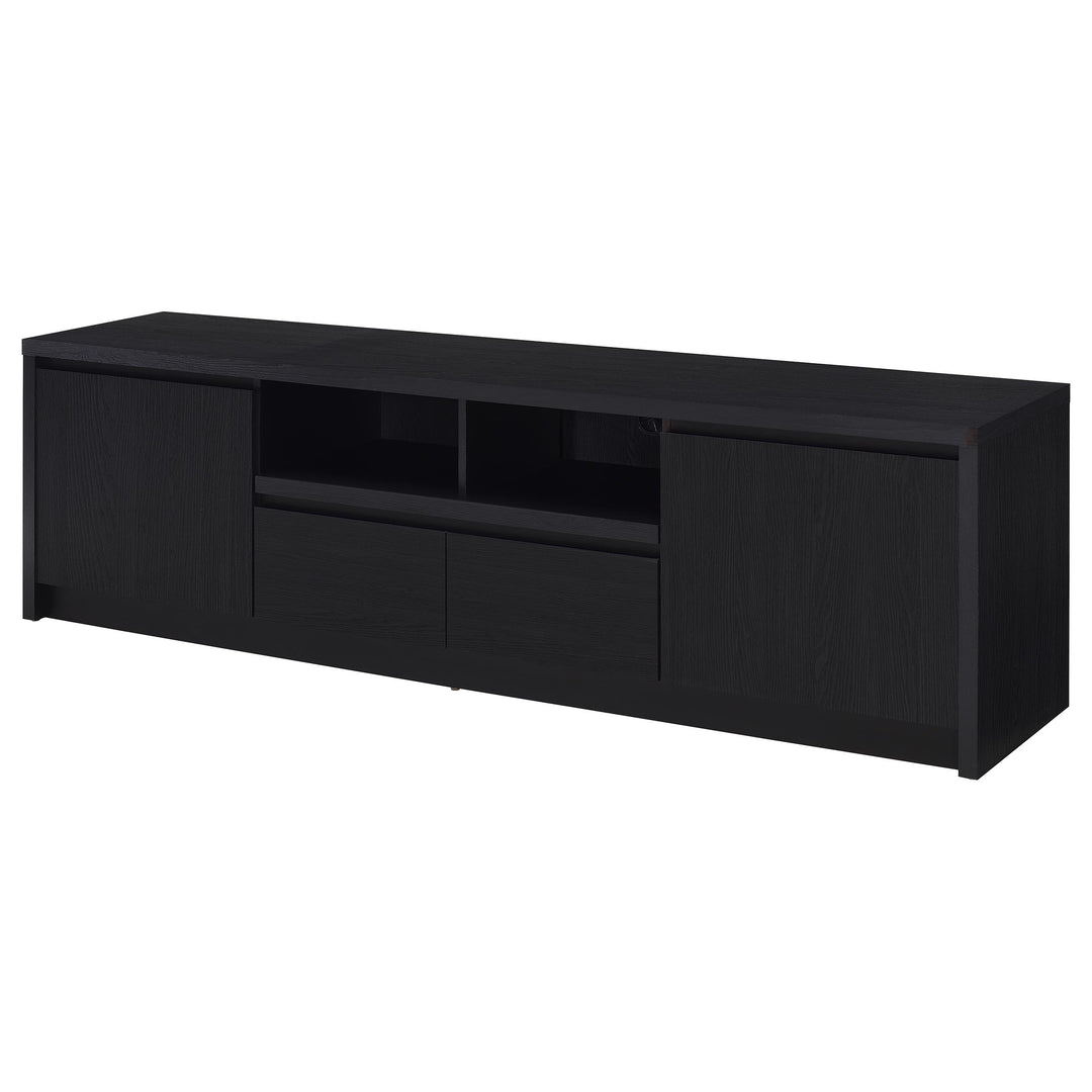 Winfield 78-inch 2-door TV Stand Media Console Black - What&