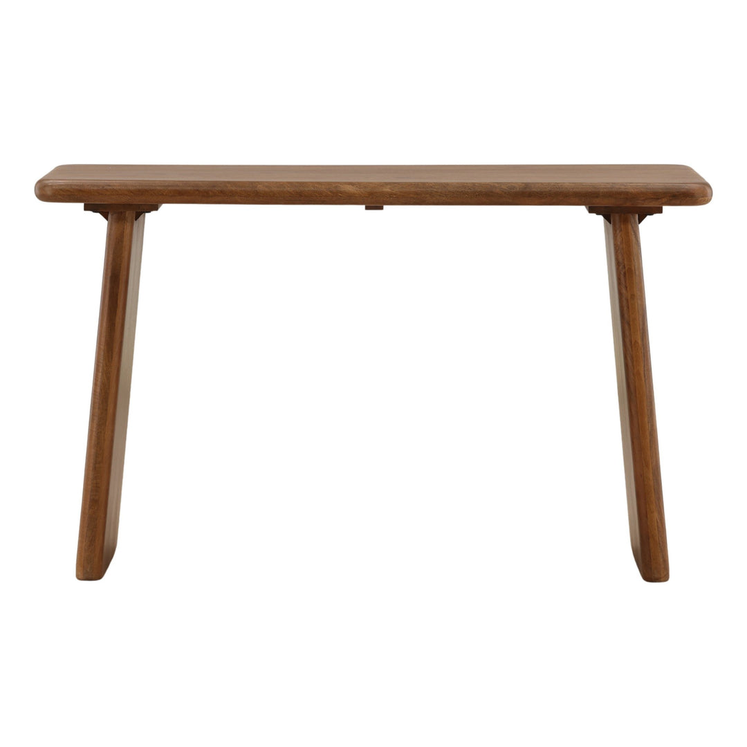 Winsor Desk - Mango Wood Brown in Brown - front studio view - Desk by Dovetail - Whats New Furniture Portland OR