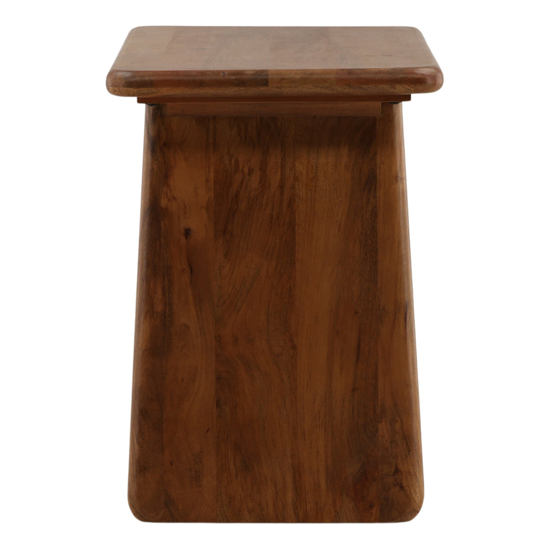 Winsor Desk - Mango Wood Brown in Brown - side profile studio view - Desk by Dovetail - Whats New Furniture Portland OR