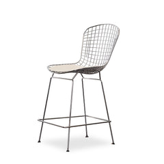 Wire Counter Stool Set (3) detail view - Whats New Furniture - Portland, Oregon