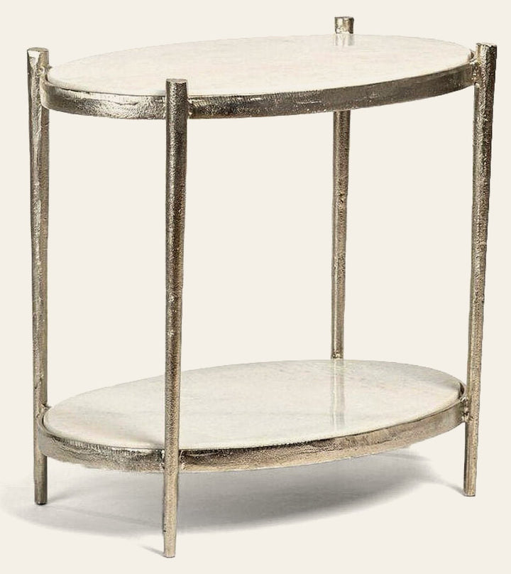 Theo Marble End Table - Whats New Furniture - Portland, Oregon