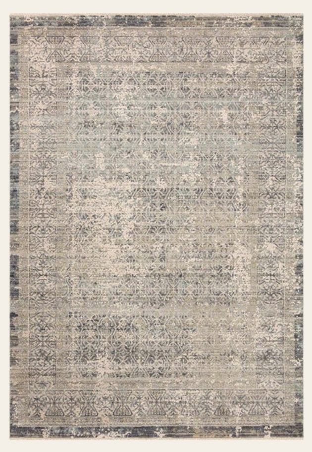 Alie Rug in Sky/Stone - Amber Lewis x Loloi area rug - Whats New Furniture Portland OR