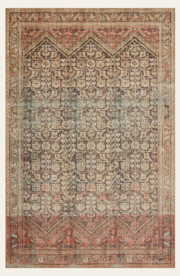 Loren Rug in Charcoal/Multi - What's New Furniture Portland Oregon