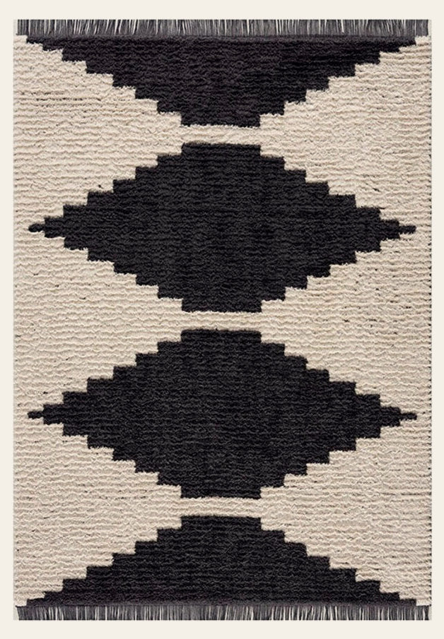 Rug in Black/Ivory - Whats New Furniture - Portland, Oregon