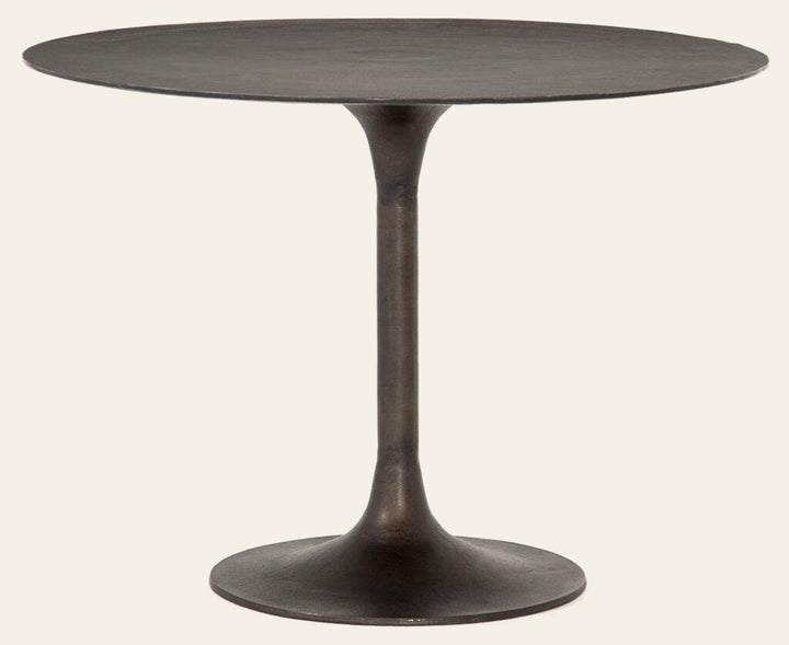 Simone Bistro Table in Antique Rust - round bistro table by Four Hands - Whats New Furniture Portland OR