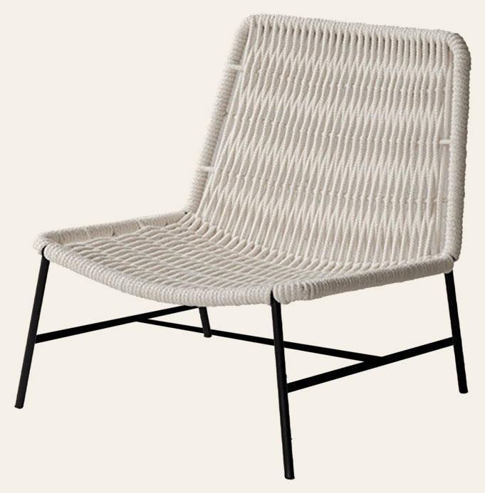 Renaissance White Loom Side Chair in White Rope - loom side chair by LH Imports - Whats New Furniture Portland OR