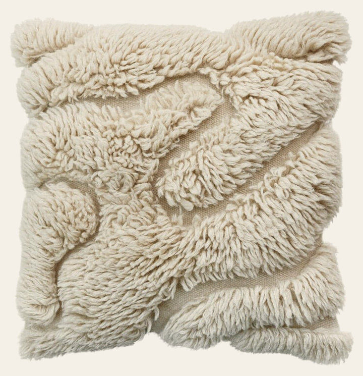 New Zealand Wool Shag Tufted Pillow - Whats New Furniture - Portland, Oregon