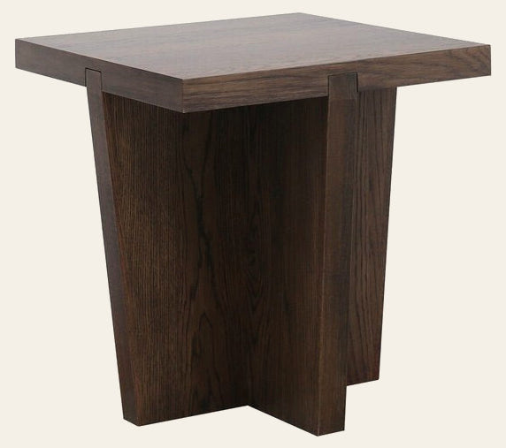 Rock End Table in Brown Wood - wood end table by Unique Furniture - Whats New Furniture Portland OR