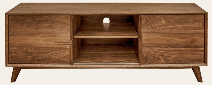 Sedona Modern Media Cabinet in Walnut - walnut media cabinet by Unique Furniture - Whats New Furniture Portland OR