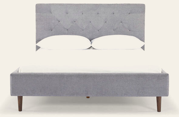 Madison Queen Bed Frame in Dine Dark Grey - queen upholstered bed frame private label - Whats New Furniture Portland OR