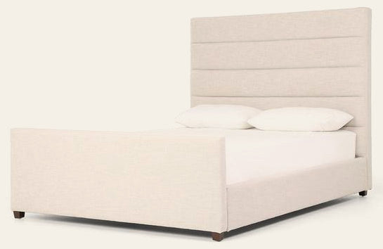 Daphne Queen Bed in Cambric Ivory - queen bed by Four Hands - Whats New Furniture Portland OR