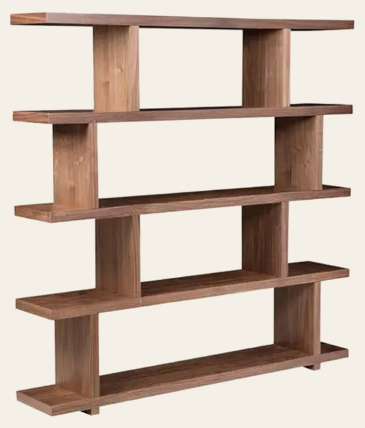 Miri Display Shelf - side angle - mid-century modern bookcases - Whats New Furniture Portland OR
