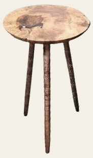 Reclaimed Wood Tripod Table - Whats New Furniture - Portland, Oregon