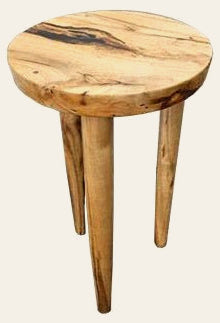 Reclaimed Myrtle Wood Stool - Whats New Furniture - Portland, Oregon