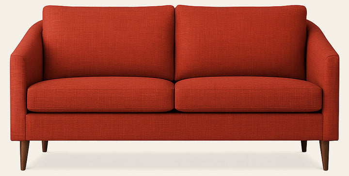 Wilson Retro-Inspired Apartment Sofa in Rust - Pacific Northwest apartment sofa by Stylus - Whats New Furniture Portland OR