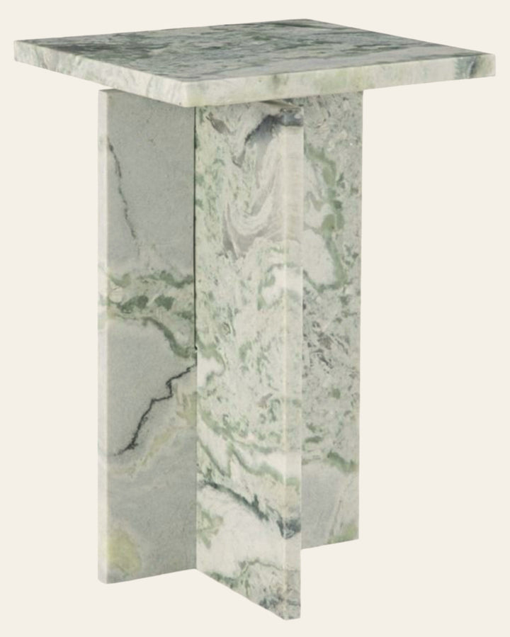 Deaconwell Accent Table in Green Vein Marble - green vein marble accent table by Ashley - Whats New Furniture Portland OR