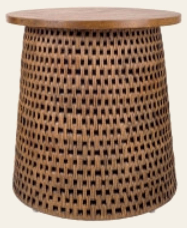 Kamari Rattan Side Table - Whats New Furniture - Portland, Oregon
