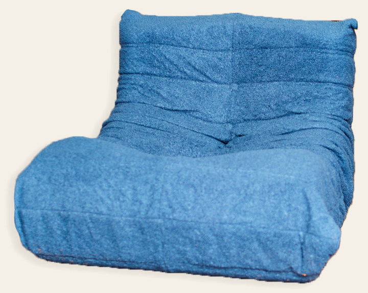 Armless Lounge Chair (Blue) - Whats New Furniture - Portland, Oregon