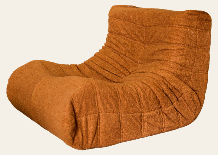 Armless Lounge Chair (Orange) - Whats New Furniture - Portland, Oregon