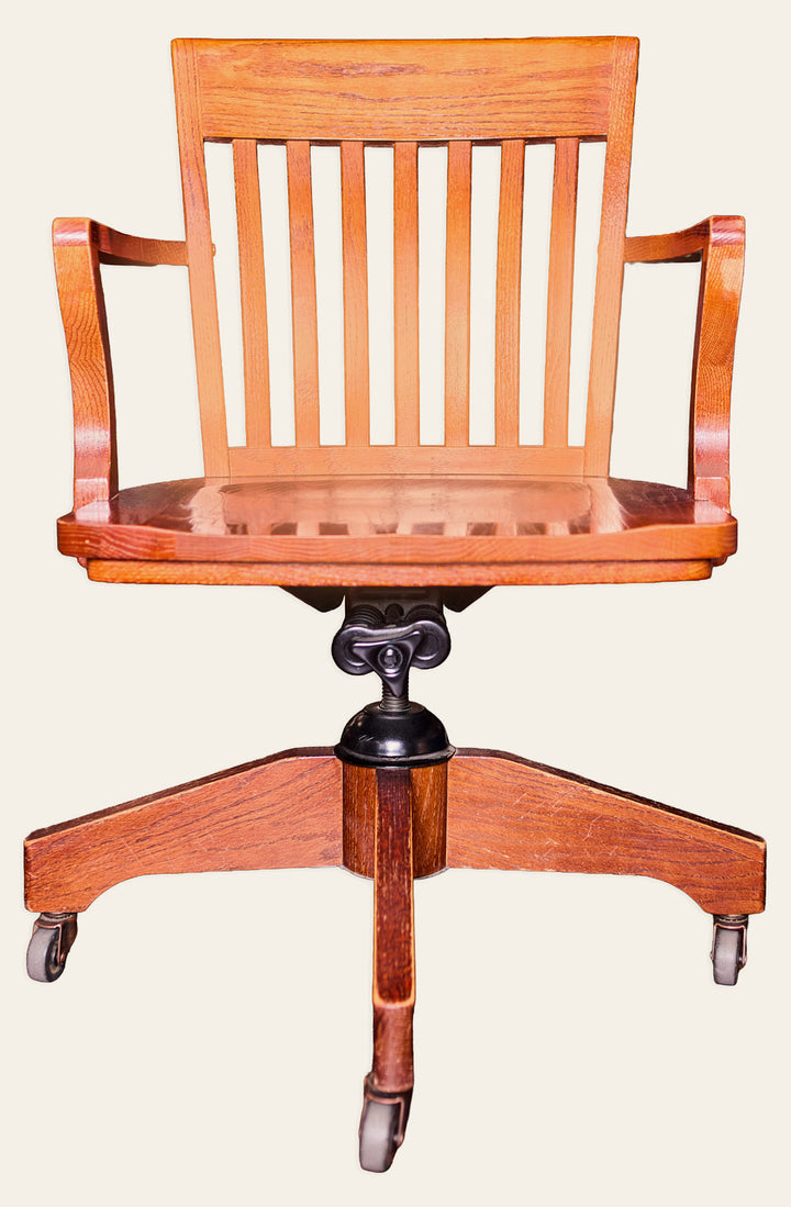 Vintage Rolling Desk Chair - Whats New Furniture - Portland, Oregon