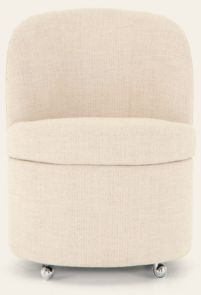 Gloria Dining Chair in Hampton Cream - upholstered dining chair by Four Hands - Whats New Furniture Portland OR
